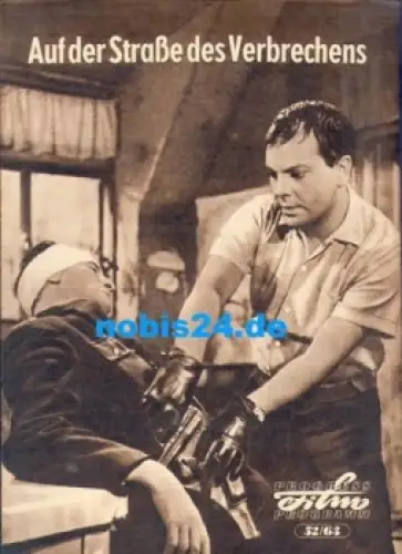Auf der Straße des Verbrechens - polnischer Film 52/63 Progress Film Programm