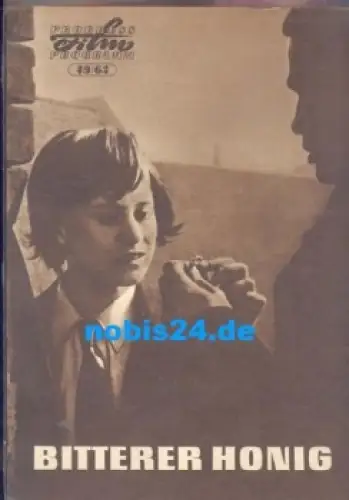 Bitterer Honig, Progress Film Programm 49/63, englischer Film, Rita Tushingham, Dora Bryan