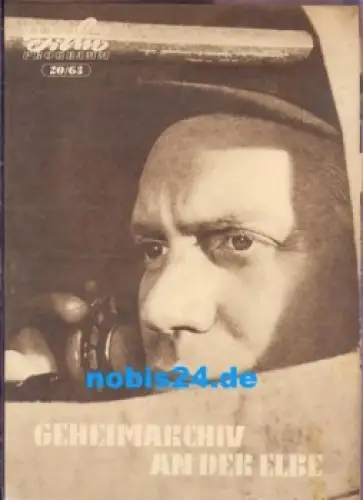 Geheimarchiv an der Elbe mit Hans-Peter Minetti Günther Simon 20/63 Progress Film Programm