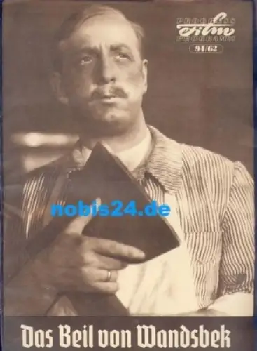 Das Beil von Wandsbek - DEFA Film mit Erwin Geschonneck Käthe Braun Gefion Helmke 94/62 Progress Film Programm