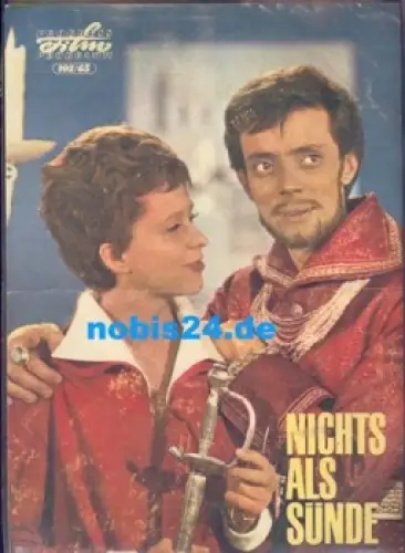 Nichts als Sünde, Progress Film Programm, 102/65 mit Rolf Herricht