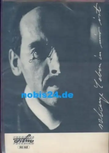 Solange Leben in mir ist - DEFA-Film über Karl Liebknecht 93/65  Progress Film Programm