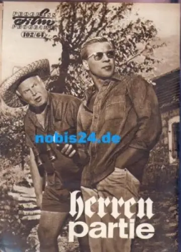 Herrenpartie mit  Hans Nielsen Götz George Reinhold Bernt Rudolf Platte 102/64 Progress Film Programm