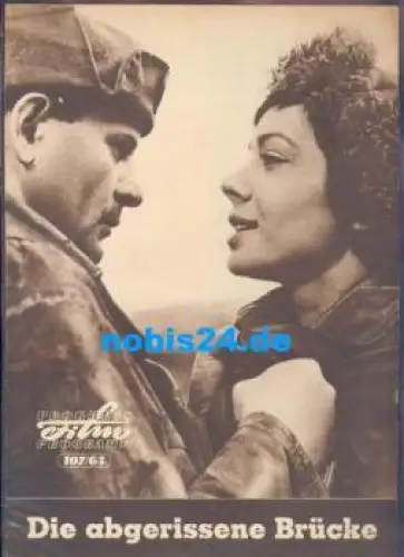 Die abgerissene Brücke - polnischer Film 107/63 Progress Film Programm