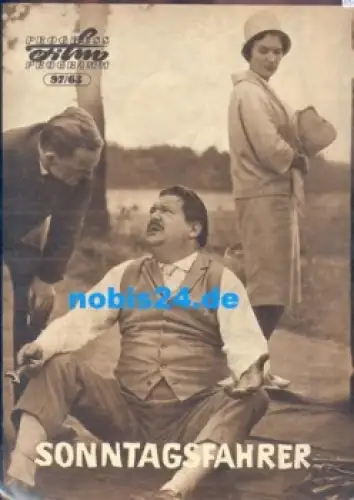 Sonntagsfahrer - DEFA-Film Harald Halgardt Angelica Domröse 97/63 Progress Film Programm