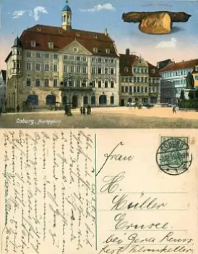 Coburg Marktplatz o 2.12.1915