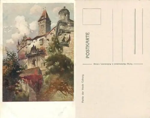 Coburg Veste Künstlerkarte  *ca.1915