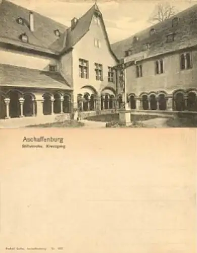 Aschaffenburg Stiftskirche Kreuzgang  *ca. 1900