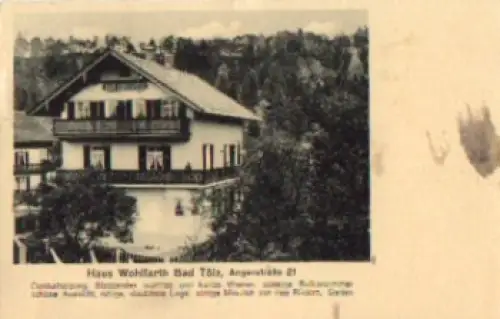 83646 Bad Tölz Haus Wolfahrt Kino o 8.5.1930