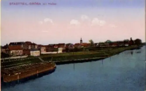 01587 Gröba Riesa Hafen *ca. 1920