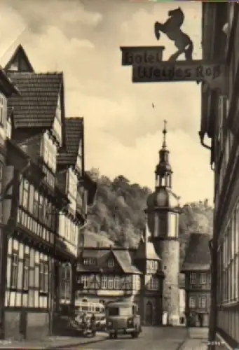 06547 Stolberg Harz Marktturm gebr. 26.7.1960