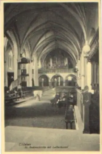 06295 Eisleben St. Andreaskirche mit Lutherkanzel * ca. 1930