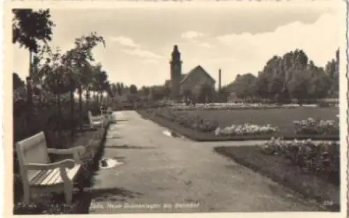 06712 Zeitz Neue Grünanlagen am Bahnhof * ca. 1930