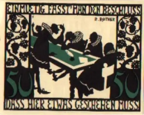 97318 Kitzingen Städtenotgeld Wert 50 Pfennige 1921