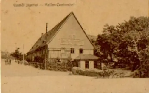 01662 Zaschendorf Meißen Gasthof Jägerhof *ca.1910