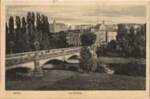 06712 Zeitz Aue-Brücke o 26.10.1915