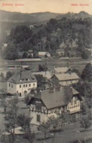 01824 Rathen Bahnhof *ca. 1910