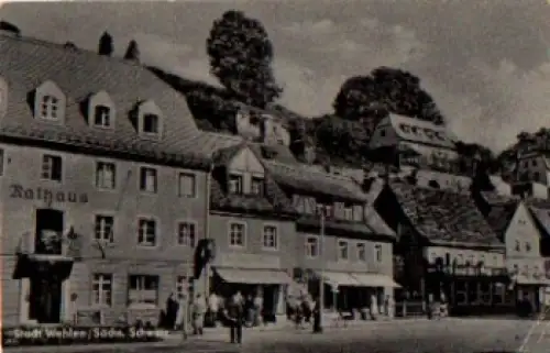 01829 Stadt Wehlen Rathaus gebraucht um 1960