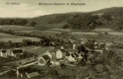 01809 Mühlbach-Häselich mit Geising o 27.7.1927