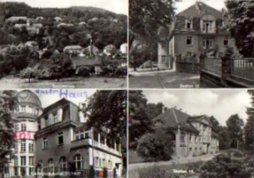 01816 Bad Gottleuba Mehrbildkarte Kliniksanatorium gebraucht um 1975