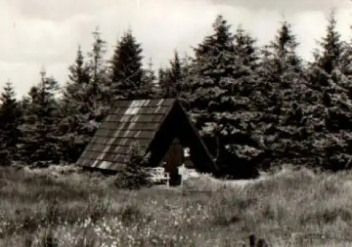 01773 Zinnwald-Georgenfeld Moorhütte im NSG *ca. 1980