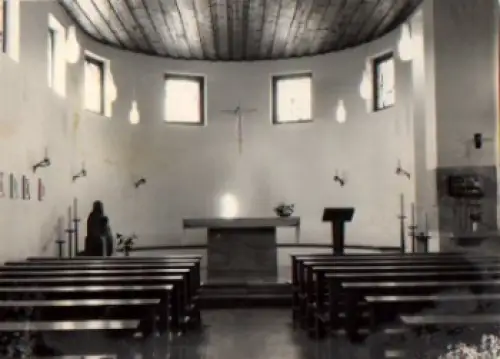 01773 Zinnwald, Bruder-Klaus-Kirche, Innenraum o 9.9.1976