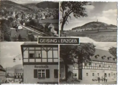 01778 Geising Erzgebirge Mehrbildkarte * um 1960