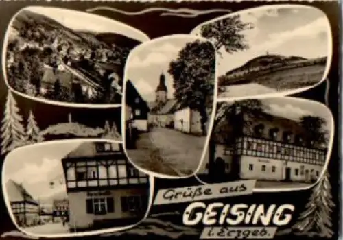01778 Geising Erzgebirge Mehrbildkarte o 1966