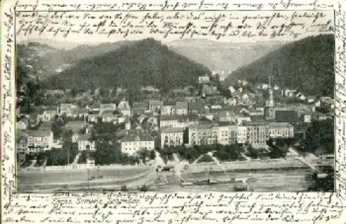 01814 Bad Schandau Litho o 7.10.1907