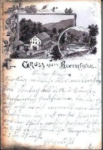 01774 Höckendorf Bartmühle Klingenberg Litho o 1903