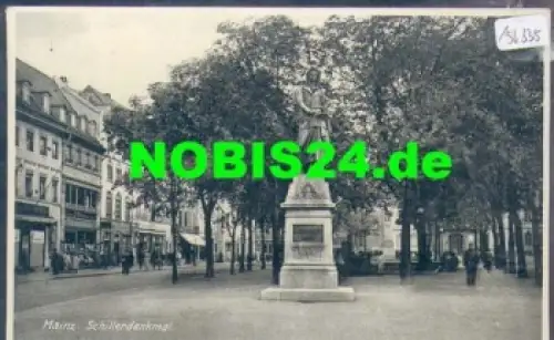 Mainz Friedrich Schiller Denkmal gebr. 3.6.1939