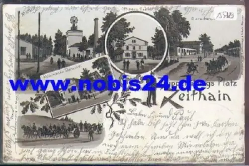 01619 Zeithain Truppenübungsplatz Litho o12.5.1899