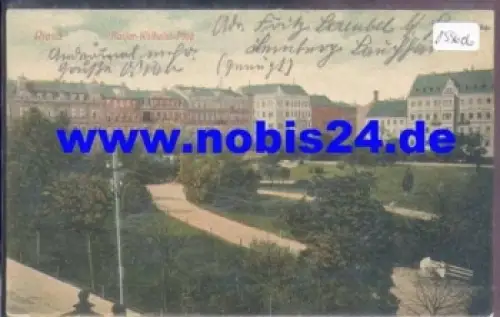 01594 Riesa Kaiser-Wilhelm-Platz gebr. ca. 1910