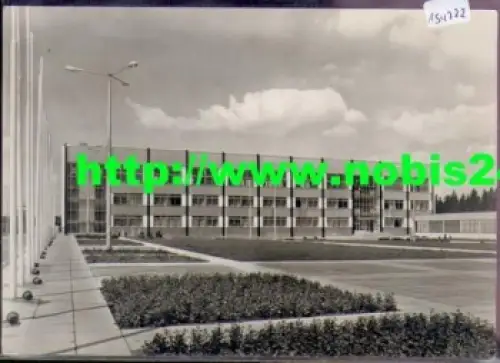 Suhl Hauptgebäude am Zentralen Platz der Schießsportanlage o 27.5.1972