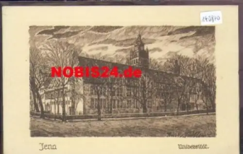 07551 Jena Universität Künstlerkarte Rudi Müller *25.8.1922