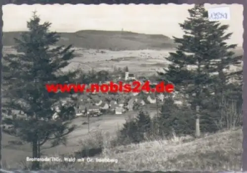 98599 Brotterode mit Großem Inselsberg o  ca. 1966