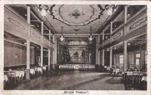 04651 Bad Lausick Hotel und Gasthof zum Wolf Großer Festsaal o 21.10.1928