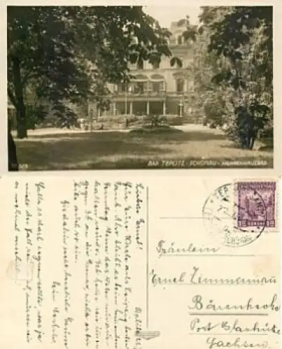 Teplitz-Schönau Herrenhausbad  o 21.8.1937