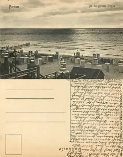 26757 Borkum an der großen Treppe gebr. ca.1910