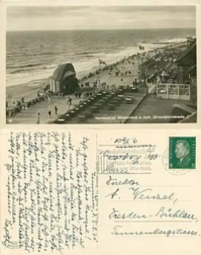 25980 Westerland Sylt Strandpromenade o 5.8.1931
