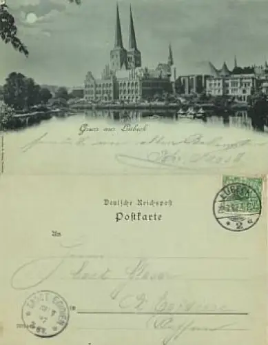 Lübeck Mondscheinkarte o 22.7.1997