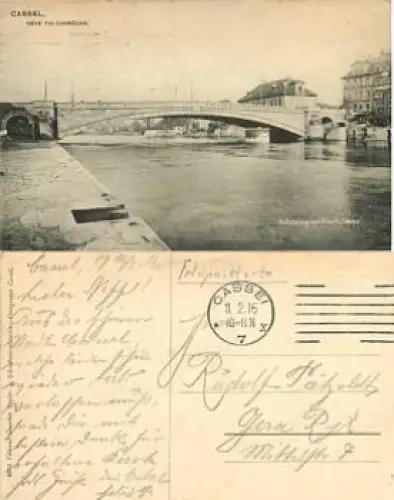 Kassel Brücke Feldpost 11.2.1916