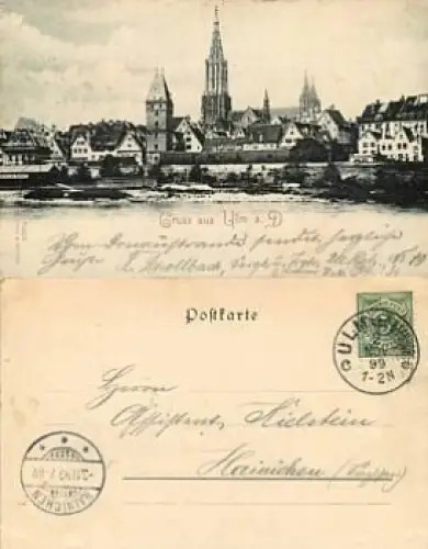 Ulm Donau o 2.11.1899
