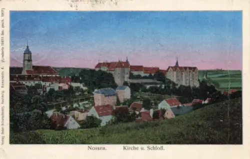 01683 Nossen Kirche und Schloss Lunakarte 18973 o 5.5.1927
