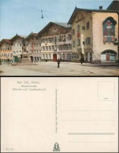 83646 Bad Tölz Marktstrasse, Moralt und Lindnerhaus *ca. 1930