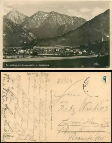 83324 Ruhpolding mit Sonntagshron o ca. 1930