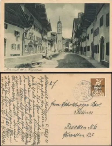 82481 Mittenwald, Hauptstrasse o 22.8.1921