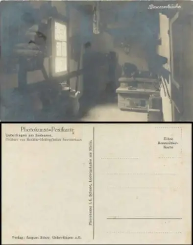 88662 Überlingen Bodensee Patrizierhaus Bauernküche * ca.1920