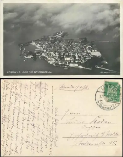 88131 Lindau Bodensee Aus der Vogelschau o 13.6.1935