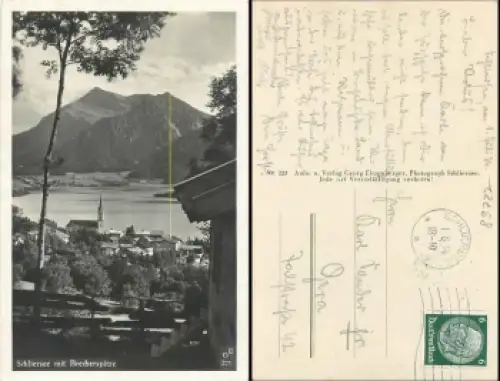 83727 Schliersee mit Brecherspitze o 1.7.1934